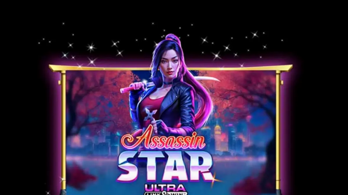 Assassin Star স্লট গেমের নিওন-নোয়ার জাপানি থিম এবং শুরিকেন অ্যানিমেশন